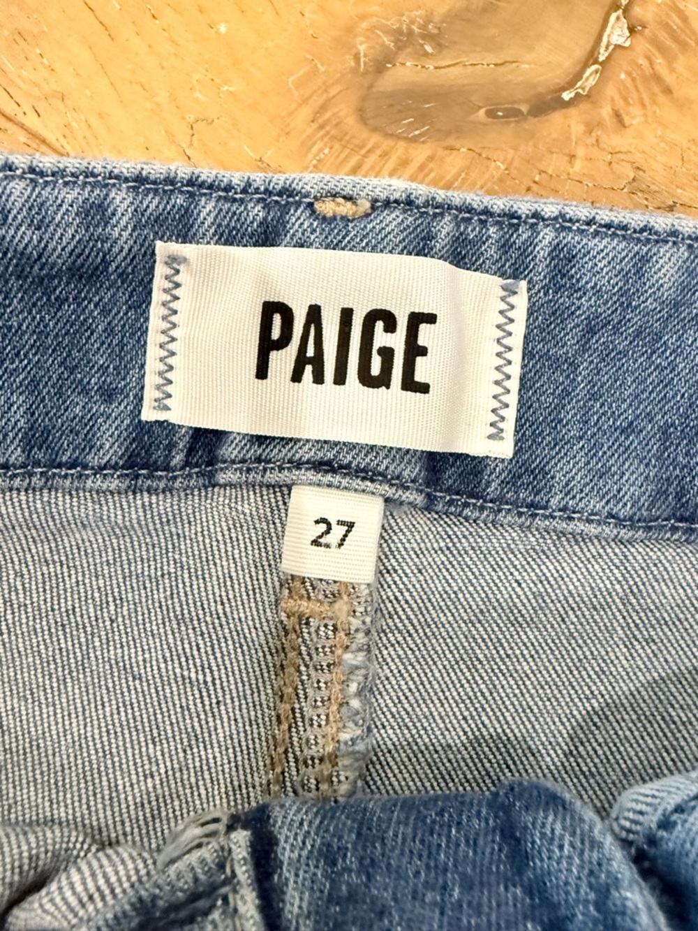 PAIGE Light Blue High-Rise Wide-Leg Jeans - Picture 4 of 5
